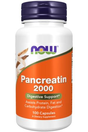 Now Pancreatin 200mg Caps 100's